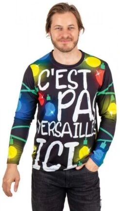 P'TIT Clown Re22788, T-shirt De Noël - C'est Pas Versailles Ici Taille L/XL