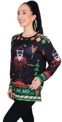 P'TIT Clown Re22791, T-shirt De Noël - Geek Pixel Art Taille L/XL -Xmas Deco Shop nouveau projet 55 1 1