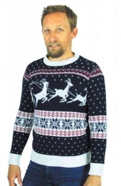 Party Pro 865701, Pull Pas Si Moche De Noël (rennes) Adulte